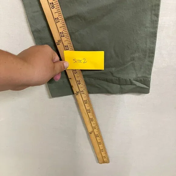 NWT A New Day Women's Olive Green Mid-Rise Straight Leg Stretch Chino Pants - Picture 13 of 16